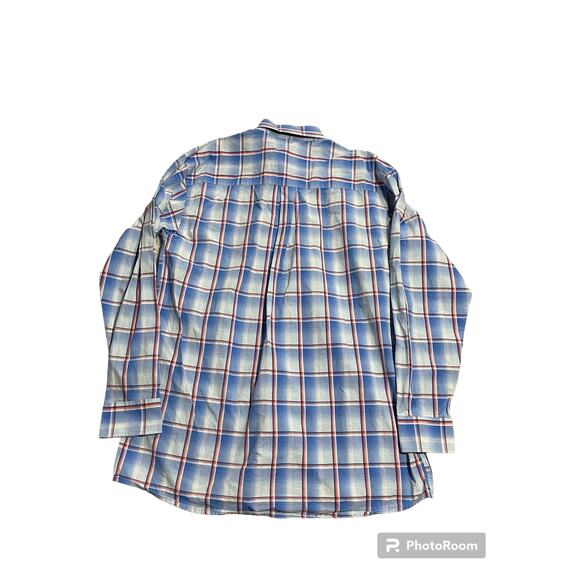 George Strait Cowboy Cut Collection by Wrangler Mens Sz XL Button Up Plaid Shirt - Picture 6 of 12